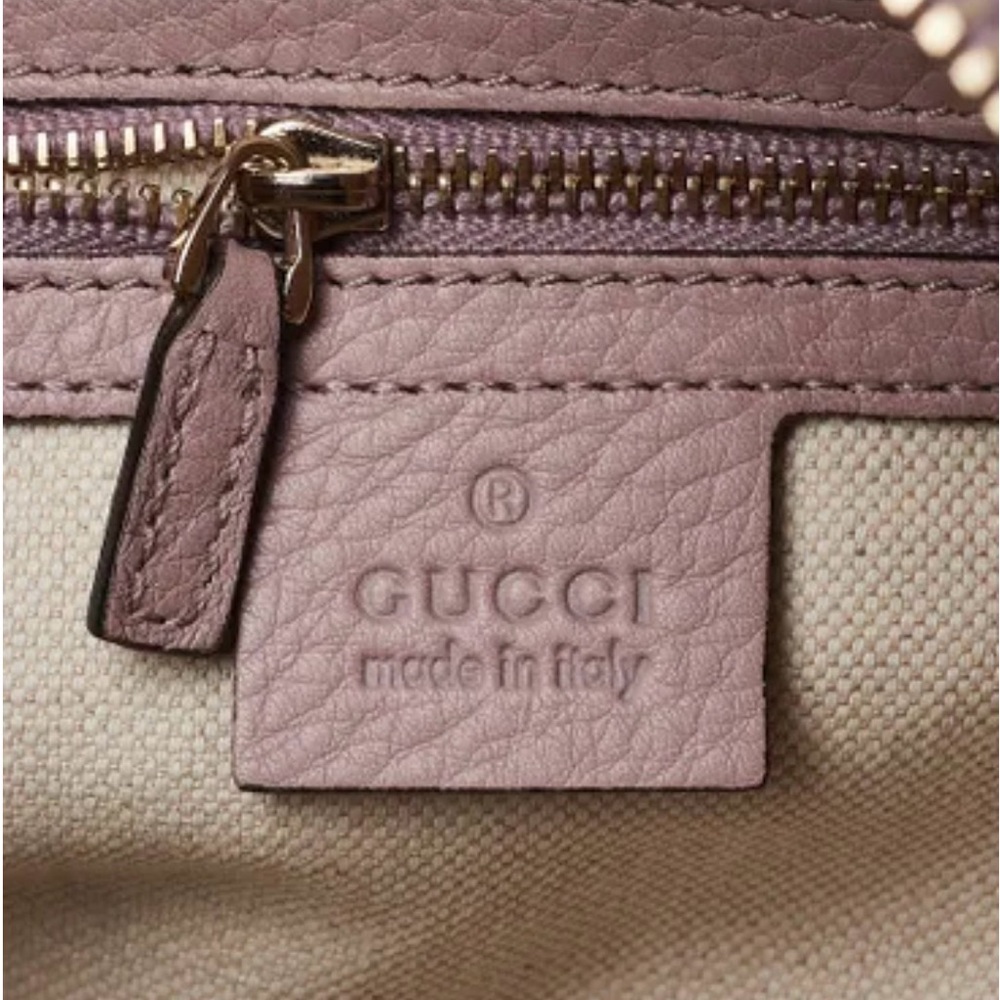 RARE Gucci Vintage Web Boston Bag – GG Canvas with Pink Leather Trim (Like New) - Picture 8 of 11